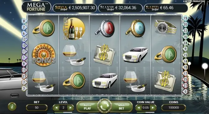 Mega Fortune at Rocket Play Casino